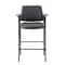 Boss Square Back Diamond Stool with Arm In Black Caressoft B169503-CS - alternate 5